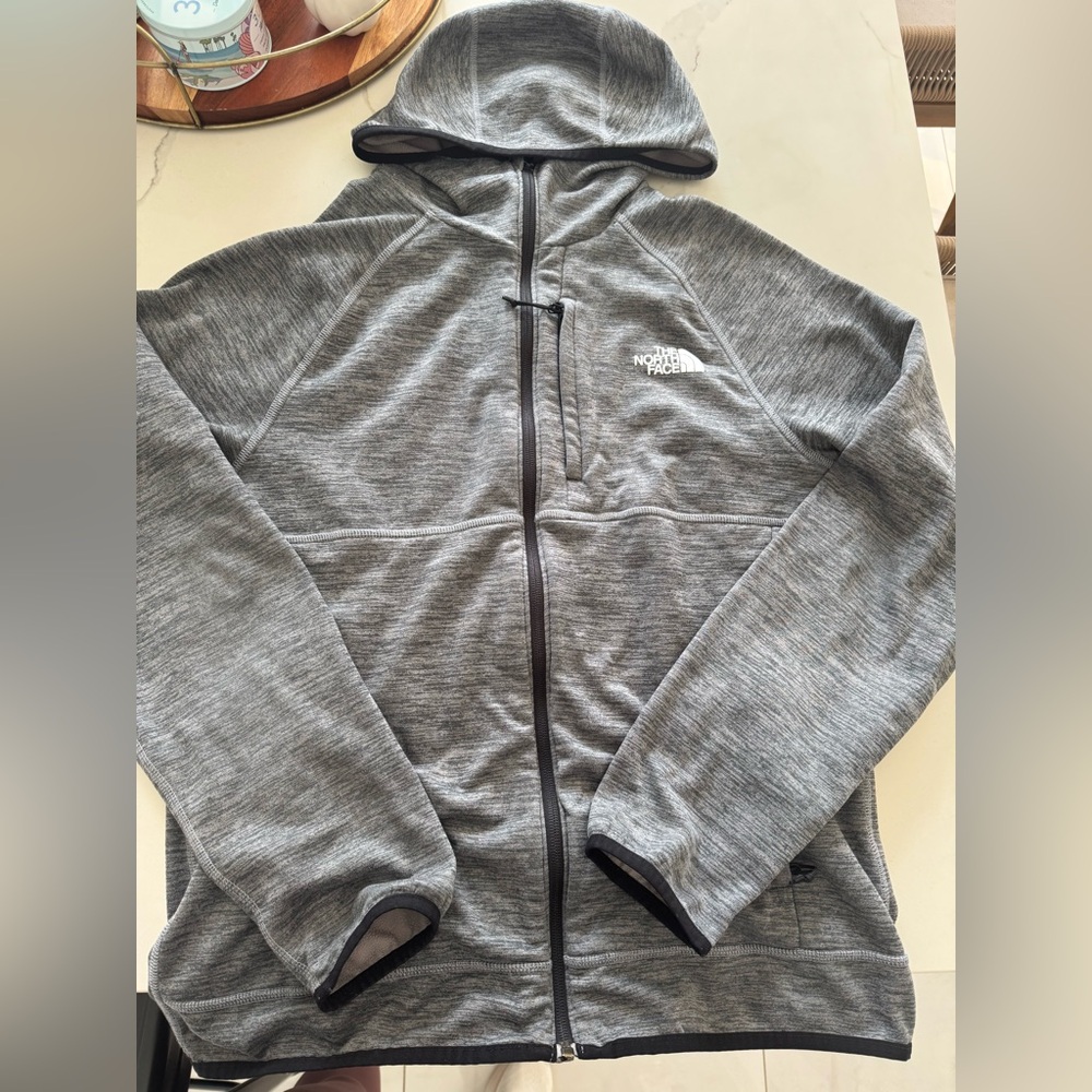 The North Face Heathered Gray Zip-Up Jacket